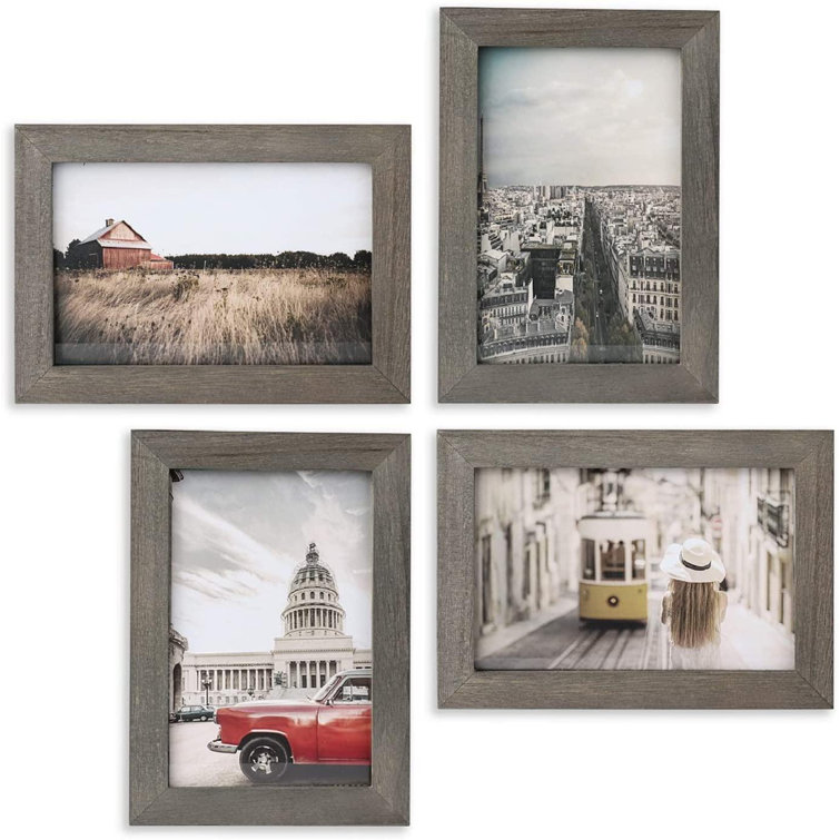 Loon Peak® Picture Frames 4X6 Collage Picture Frames Rustic Wood Photo